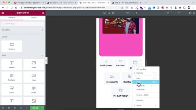 Interactive Portfolio using Elementor Flex Container | WordPress Elementor Pro Tutorial ( Tricks ) смотреть онлайн