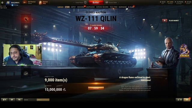 World of Tanks | Black Market 2021 | Sale # 5 WZ - 111QILIN смотреть онлайн
