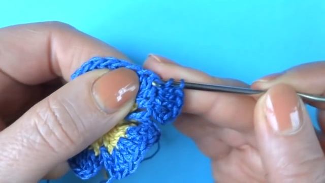 Crochet Pansy Как вязать анютины глазки крючком Цветок 71