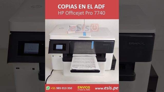 Como sacar copias por el ADF de la impresora HP OfficeJet Pro 7740 смотреть онлайн