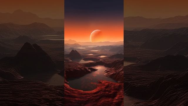 Вдохновись далёким космосом. НЕЙРОСЕТЬ MIDJOURNEY рисует потрясающие дали неизвестных планет. смотреть онлайн