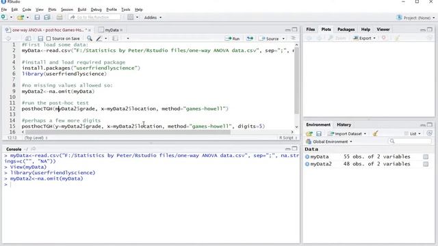 R - one-way ANOVA post-hoc Games Howell (older versions of R) смотреть онлайн