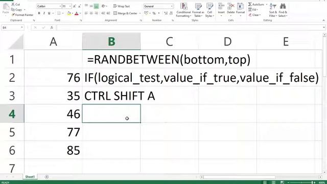 EXCEL Rand & RandBetween смотреть онлайн