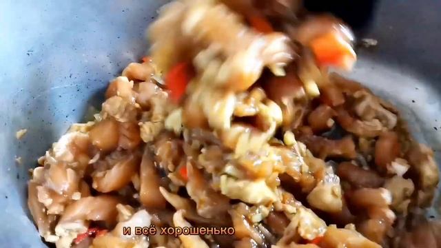 Фунчоза с куриным филе, можно взять индейку/Funchoza with chicken fillet, you can take a turkey смотреть онлайн