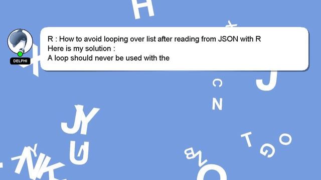 R : How to avoid looping over list after reading from JSON with R смотреть онлайн