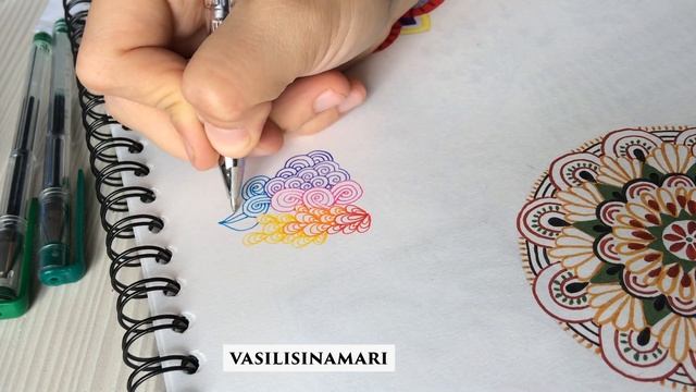 VASILISINAMARI Zentangle Color цветной зентангл