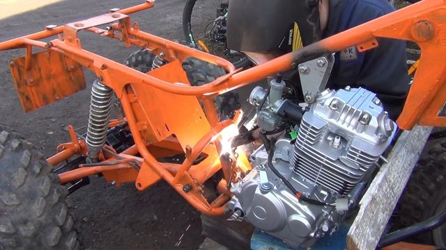 Установил наполовину китайский мотор в Тарпан, велопокатушки. смотреть онлайн