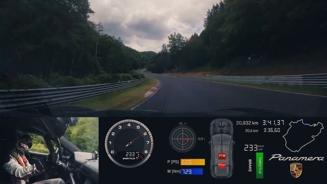 PORSCHE PANAMERA NURBURGRING NORDSCHLEIFE LAP RECORD (For Executive Cars) смотреть онлайн