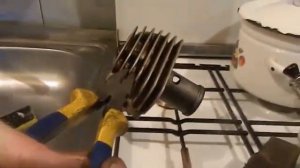 Выпрессовка гильзы мопеда Карпаты