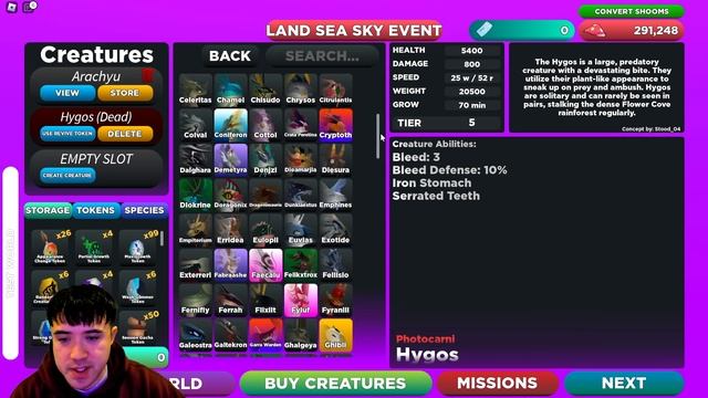 HYGOS VS YGGDRAGSTYX! Creatures of Sonaria смотреть онлайн