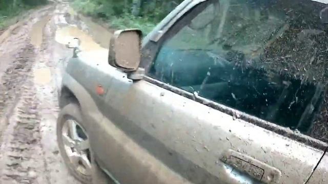 Pajero Io бездорожье, едем на рыбалку...