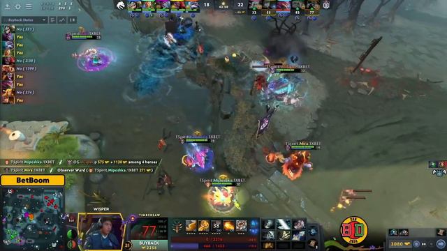 TEAM SPIRIT vs OG - COMEBACK AFTER COMEBACK !! BetBoom Dacha Dubai Group Stage смотреть онлайн