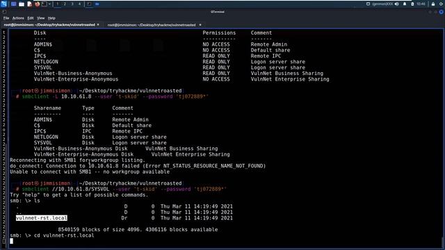 TRYHACKME VulnNet: Roasted walkthrough | VulnNet: Roasted boot to root writeup #158 смотреть онлайн