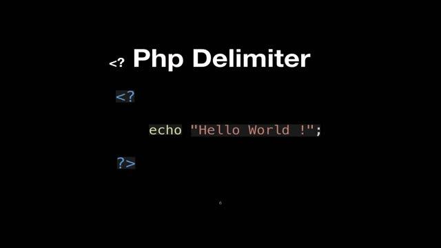 4 PHP Delimiter | Part 1 | Learn php смотреть онлайн