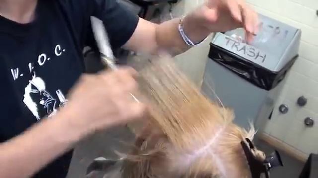 HAIRCUTTING; soft layers, point cut, texturizing, blunt cut, too смотреть онлайн