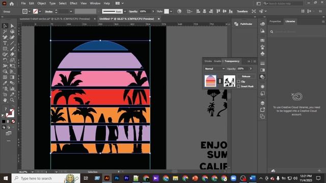 summer t shirt design tutorial bangla how to create Summer t shirt design смотреть онлайн