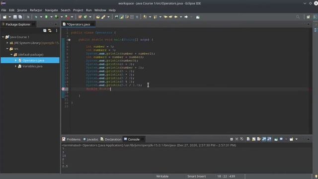 JAVA BEGINNERS 6: JAVA BASIC OPERATORS & BIGDECIMAL CLASS JAVA смотреть онлайн