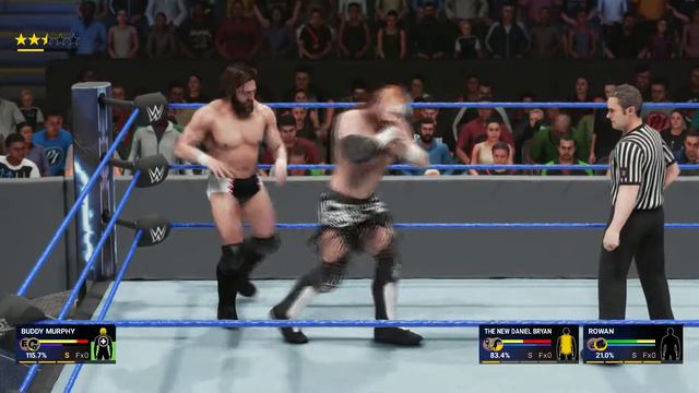 WWE2k19. Buddy Murphy Vs. Daniel Bryan & Erick Rowan