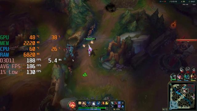 League of Legends - i3 13100F + RTX 3060 Ti GDDR6X - LoL - 1440p Max Settings - Benchmark Fps Test смотреть онлайн