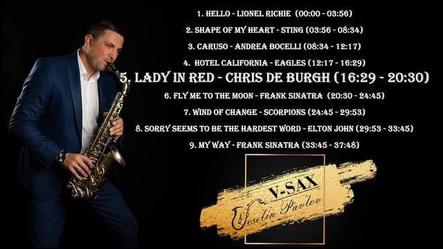 Saxophone 2023 | The Best Saxophone Popular Songs Covers - V - Sax (Veselin Pavlov )