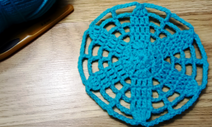 Цветочное ? Солнышко! Вяжем ажурную подставку крючком из 6 рядов