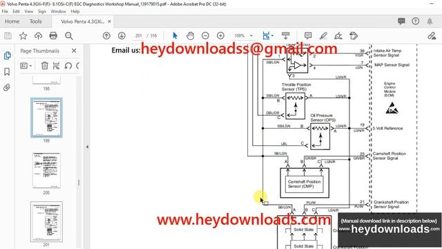 Volvo Penta 4.3GXi-FF 8.1OSi-CF EGC Diagnostics Workshop Manual 139179015 смотреть онлайн