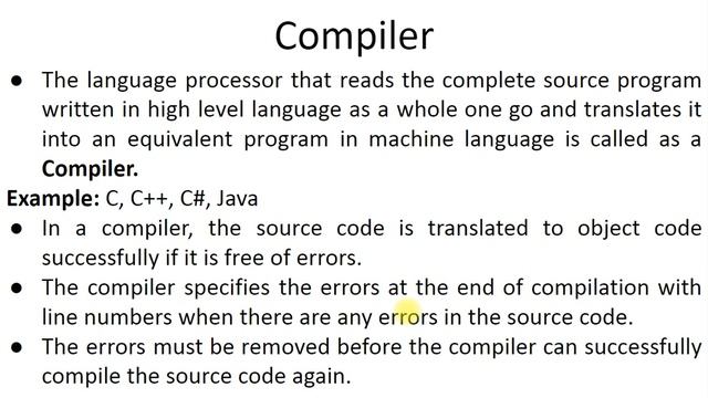 Unit-4 Lecture-1 Language Processors смотреть онлайн