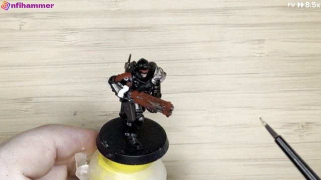 Beginner paints Arbitrator Adeptus Arbites FREE Warhammer Miniature | 1️⃣st Kill Team 40k Model Eve смотреть онлайн
