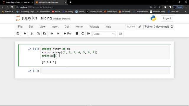NumPy TUTORIALS | LESSON 4 | ARRAY SLICING смотреть онлайн