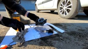 Почистил дроссель на Ладе Ларгус