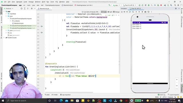 How to Convert List to Flow by using asFlow in Jetpack Compose | Dr Vipin Classes смотреть онлайн