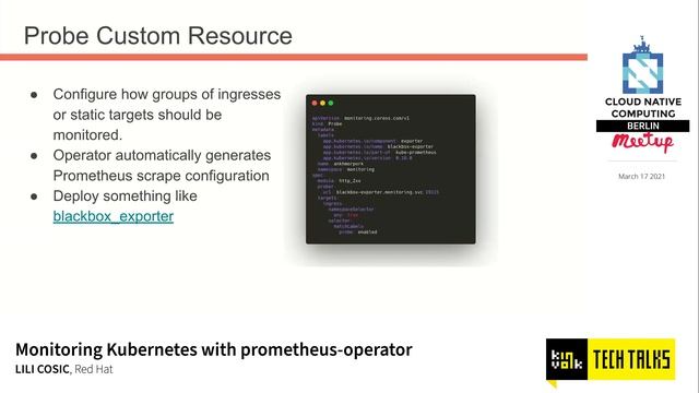 Monitoring Kubernetes with prometheus-operator - Lili Cosic, Red Hat смотреть онлайн
