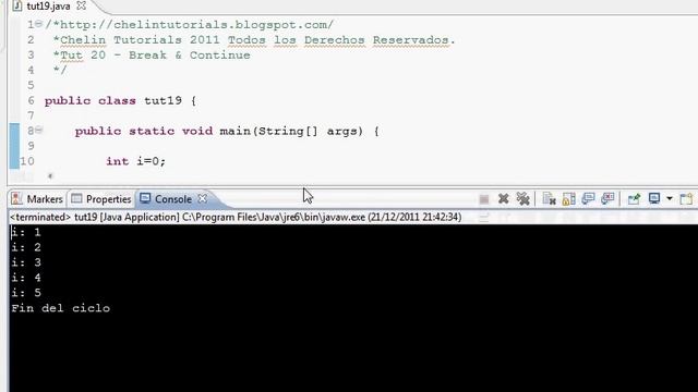 Tutorial Programacion Java 19 : Break y Continue смотреть онлайн