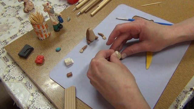 Лепка обезьянки Чичи из сказки 