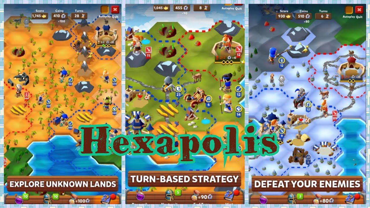 Hexapolis | Top Mobile Games | 2021 | Gameplay