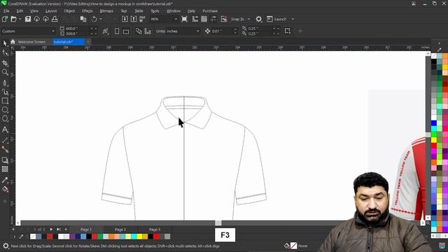 How to Draw a T-shirt mockup in Coreldraw | Urdu/Hindi смотреть онлайн