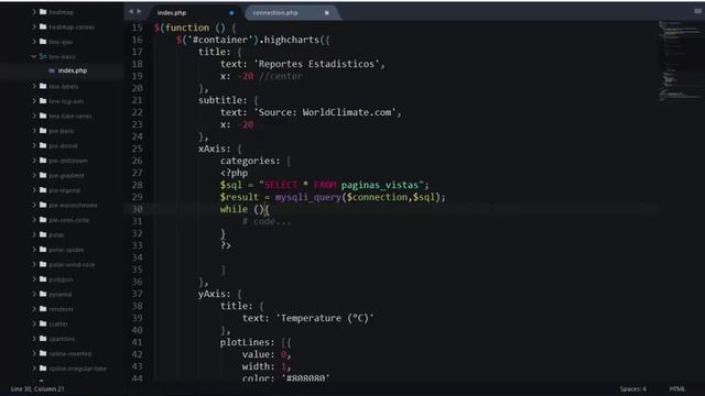 Reportes Estadísticos con HighCharts y PHP смотреть онлайн