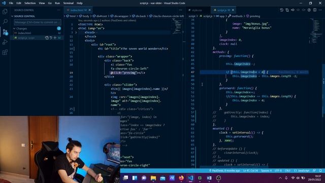 HOW TO create a PROFESSIONAL slider using HTML and JAVASCRIPT - Web developing tutorial смотреть онлайн