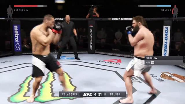 EA SPORTS™ UFC® 2 Кейн Веласкес вырубил :) Роя Нельсона смотреть онлайн