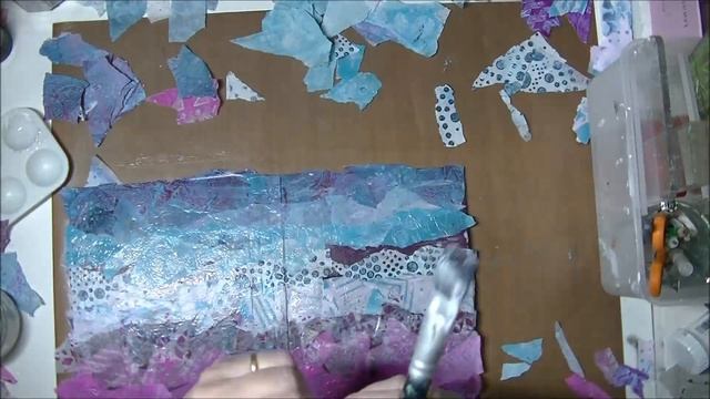 Art Journal Cover with Eileen Hull and Gel Press by Ana Bondu Part 2 смотреть онлайн