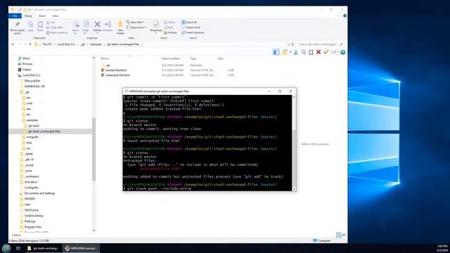 git stash untracked files example смотреть онлайн