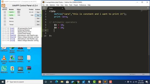 learn PHP & MYSQL Tutorial part 10 | constent and arithmetic operators in hindi/urdu | SSTLAB смотреть онлайн