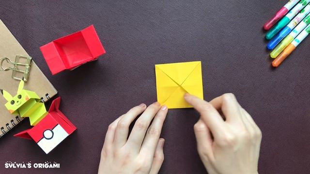 Origami Jumping Pikachu / Pokémon Box Tutorial / DIY Pikachu / Fun & Easy Paper Craft смотреть онлайн