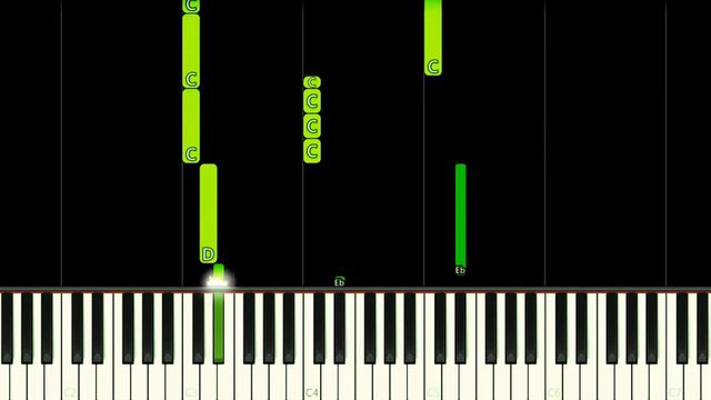 GEOMETRY DASH MENU THEME - EASY Piano Tutorial смотреть онлайн