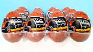 СУПЕРМАШИНКИ шоколадные яйца ZAINI! СЮРПРИЗЫ, игрушки, Supermachines Kinder Surprise eggs unboxing
