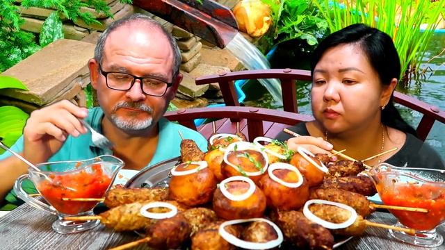 МУКБАНГ Люля Казан КЕБАБ с аджикой/ Поговорим о Баку! Приветы нашим любимым зрителям!/ MUKBANG keba смотреть онлайн