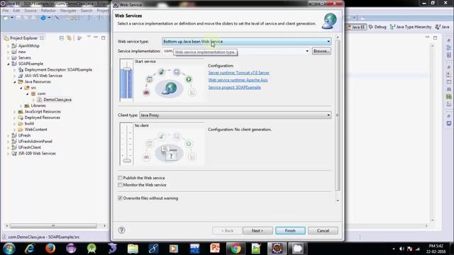 Create Java SOAP Web Service Using Eclipse смотреть онлайн