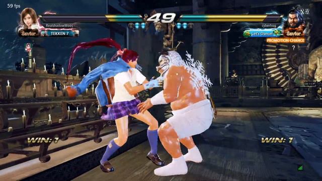Tekken 7 PC Season 3 Asuka vs Ganryu Online Ranked смотреть онлайн