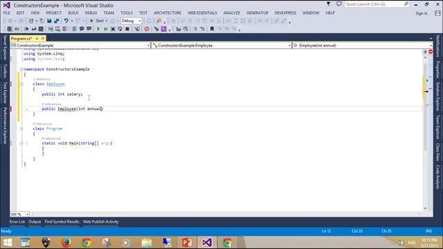 C# Tutorial - Constructors смотреть онлайн