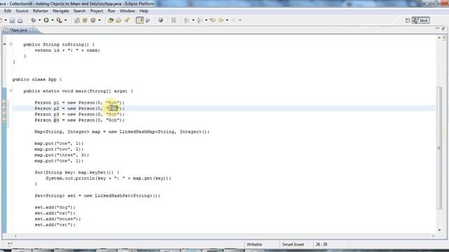 Using Your Own Objects in Sets and Maps: Java Collections Framework Tutorial Part 6 смотреть онлайн